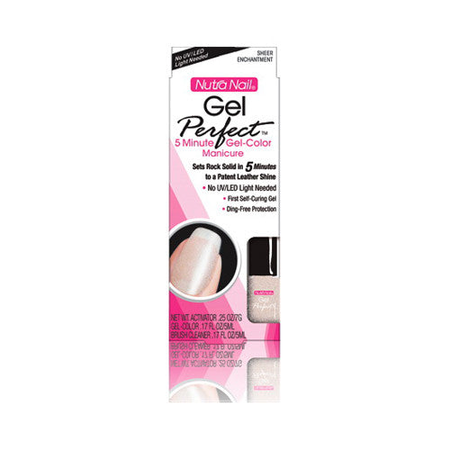 Nutra Nail 5-Minute Gel-Color Manicure Kit, Sheer Enchantment - 1 Ea