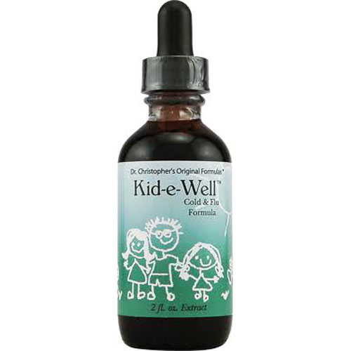 Dr Christopher Kid E Well Cold and Flu Formula Extract Support Immune System 2Oz (59ml)