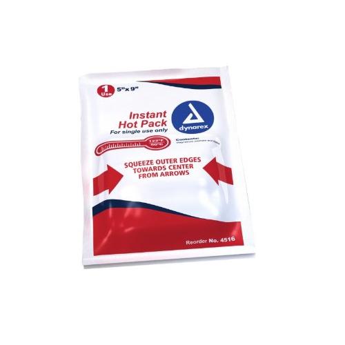 Dynarex Instant Hot Pack 5 x 9 Inch Providing Immediate Warmth Areas Needing Relief 24Ea