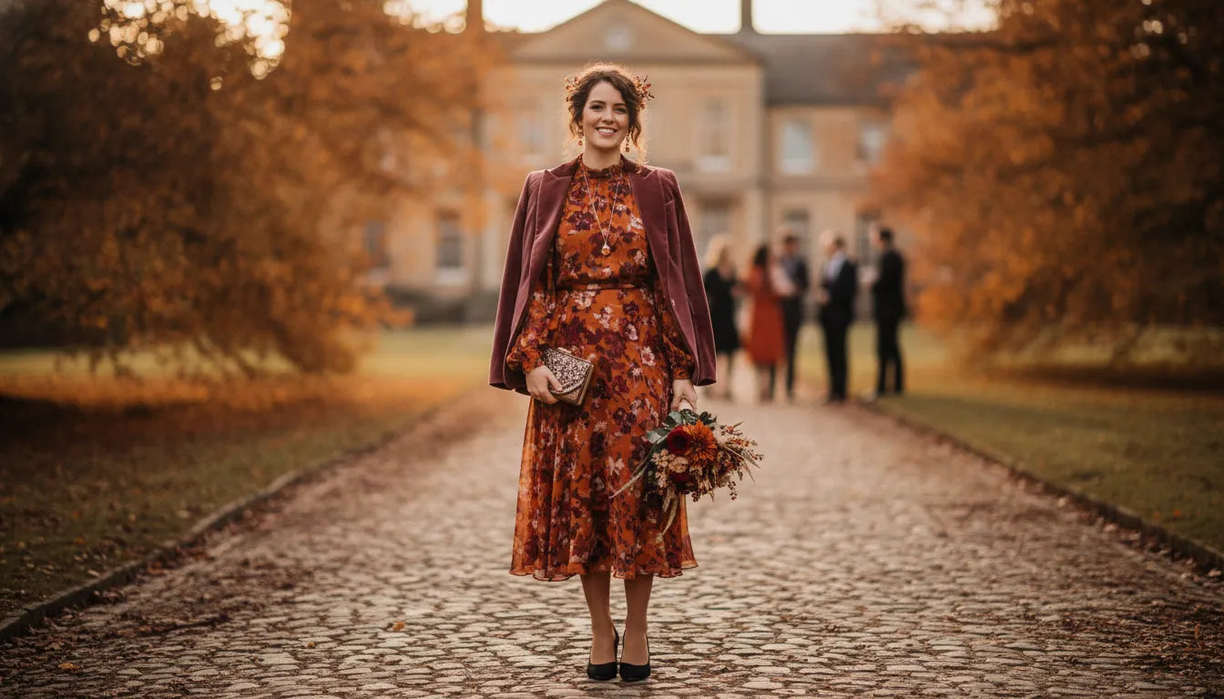 Tenue d'invitée : comment s'habiller pour un mariage d'automne