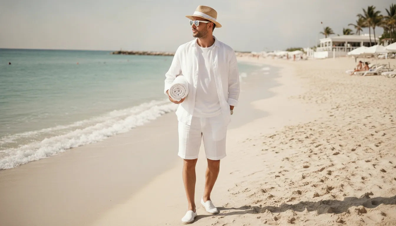 Tenue de plage homme tout blanc : le guide du style estival