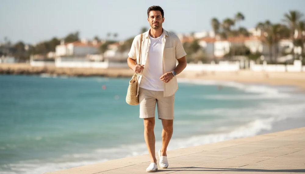 Tenues d'été minimalistes homme : l'art du moins mais mieux