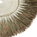 Raffia Macramé Wall Decoration - Natural White