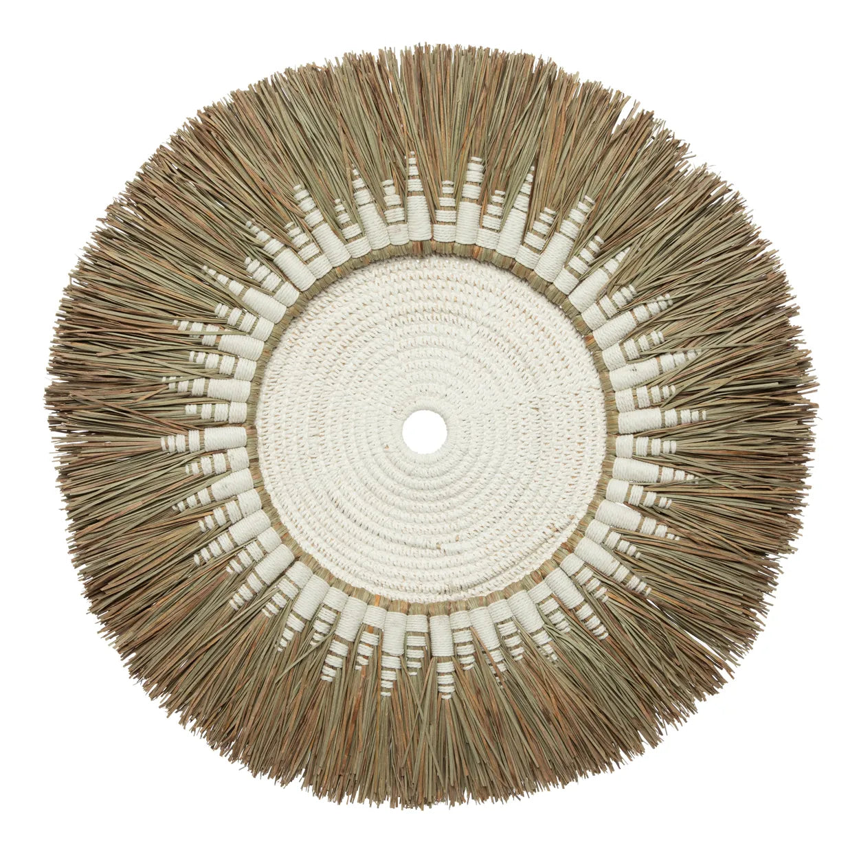 Raffia Macramé Wall Decoration - Natural White