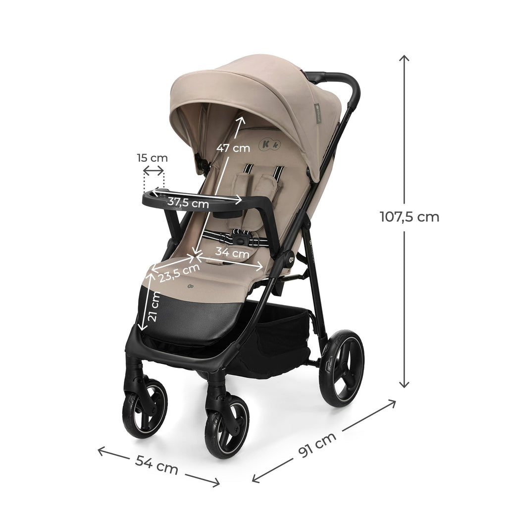 TRIG 3 Pushchair with Tray Beige