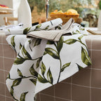 Set of 3 Kitchen Towels - Natur'Elle - White