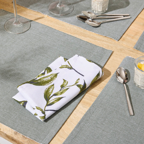 Set De 6 Serviettes - Natur'Elle - Blanc