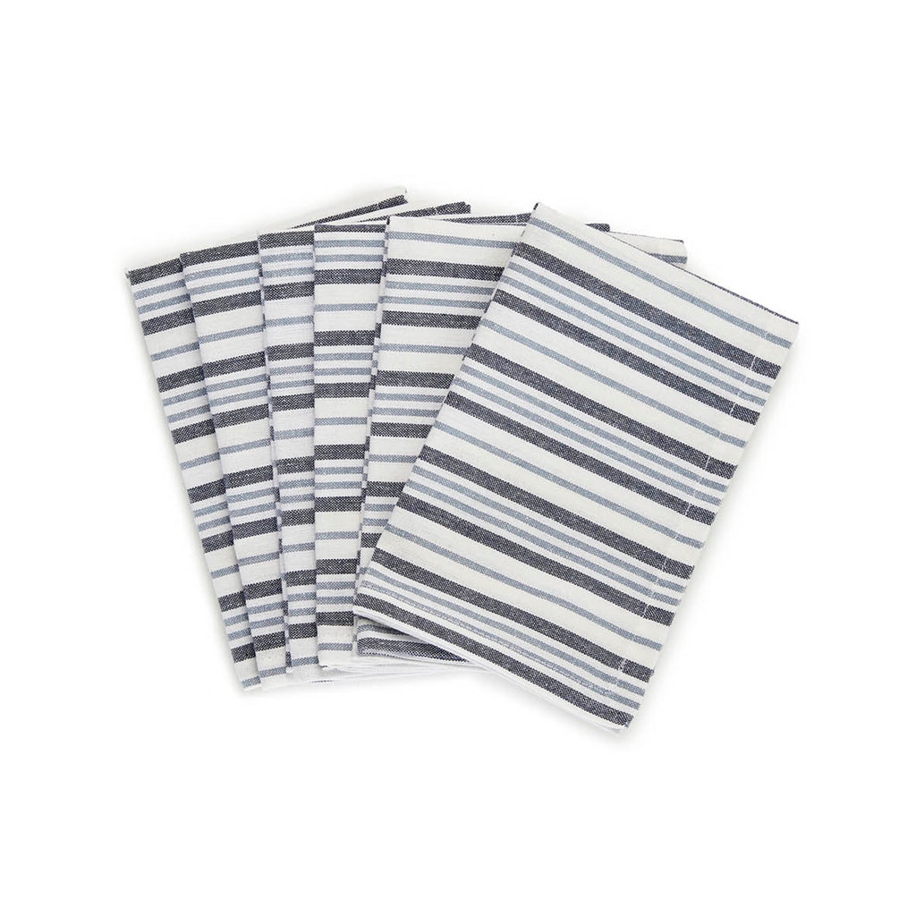 Sauter - Serviette De Table - Nina 6 X - 100% Coton - Bleu