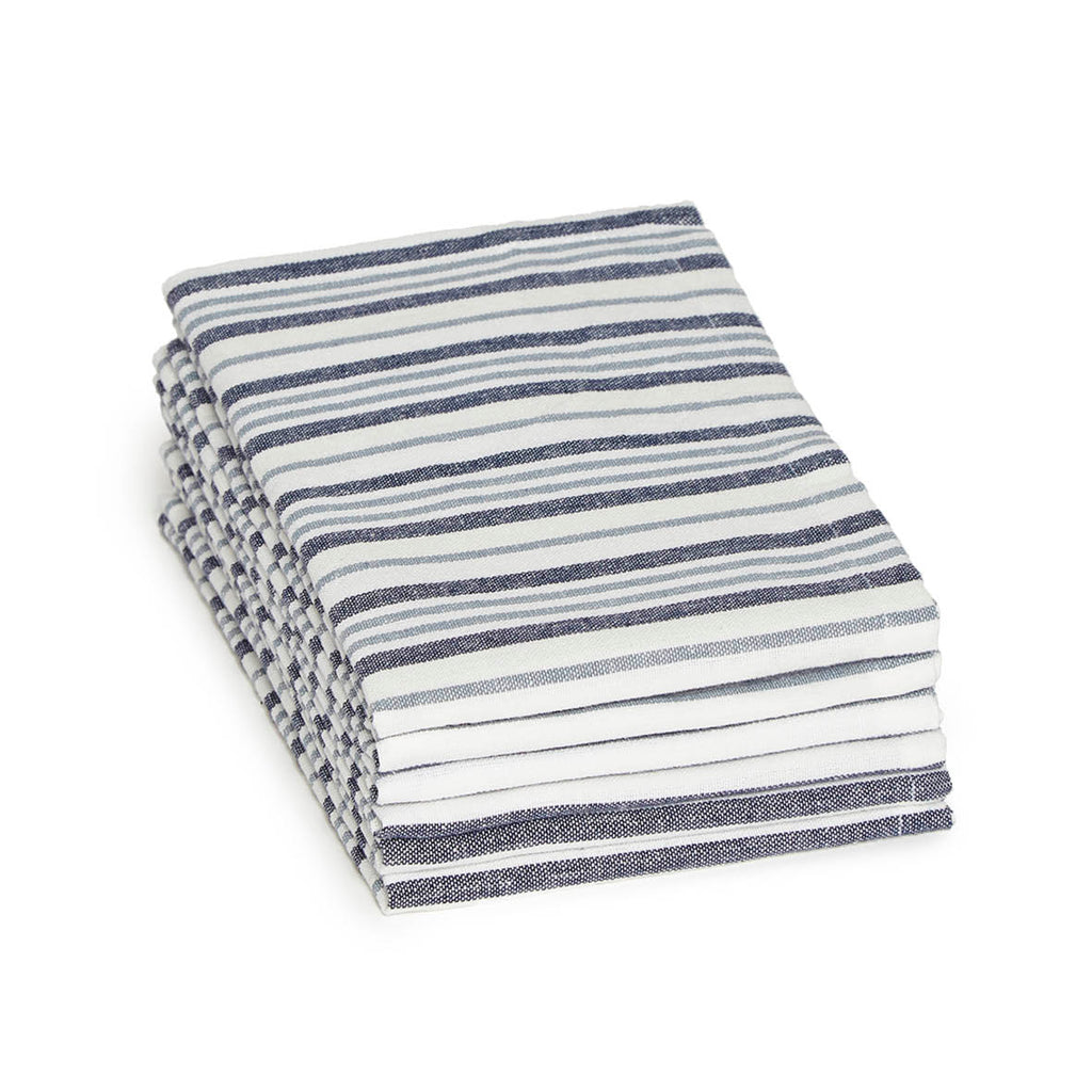 Sauter - Serviette De Table - Nina 6 X - 100% Coton - Bleu