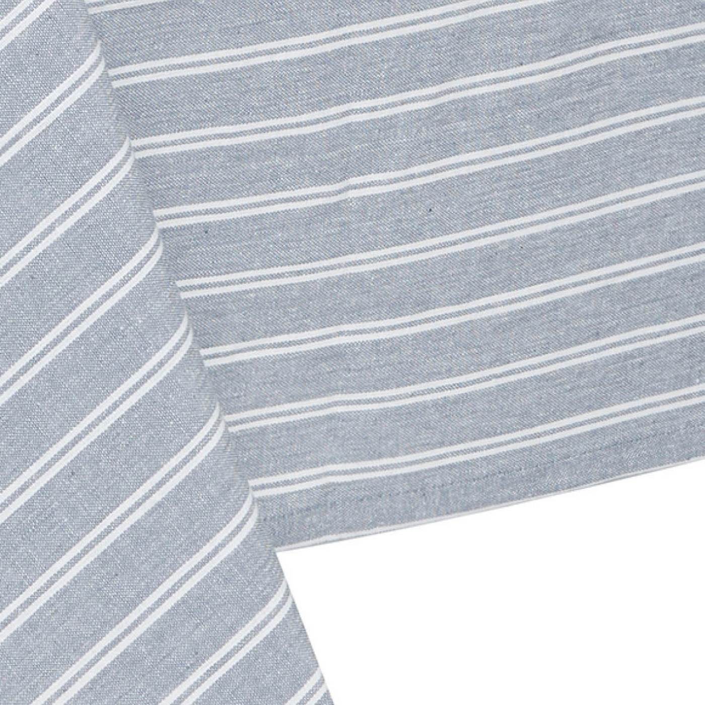 Nappe Coton - Rayé Bleu
