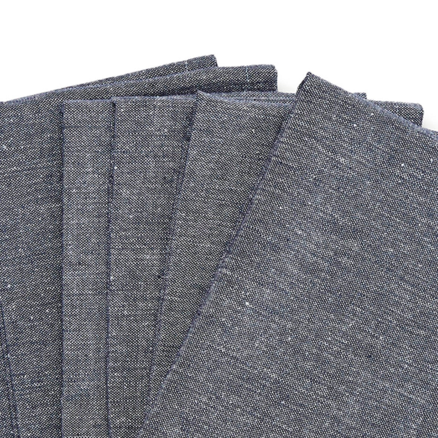 Set De 6 Servilletas - Chambray - Azul Oscuro
