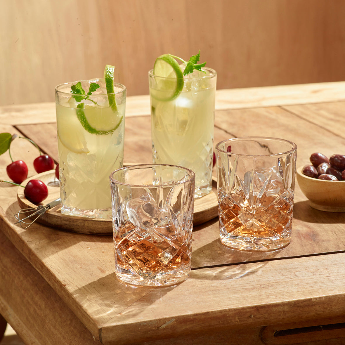 Art Culinaire - Set Di 4 Bicchieri Bassi - Spirit Dia - Vetro - Trasparente