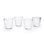 Art Culinaire - Set of 4 Low Tumblers - Rayon Dia - Glass - Clear