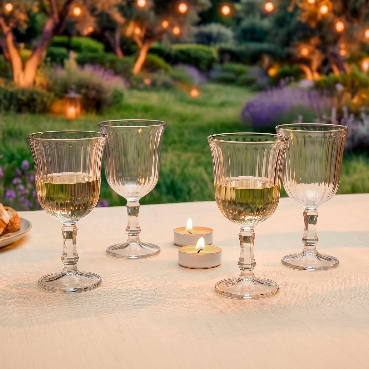 Art Culinaire - Sæt Med 4 Vinglas - Rayon Dia - Glas - Transparent