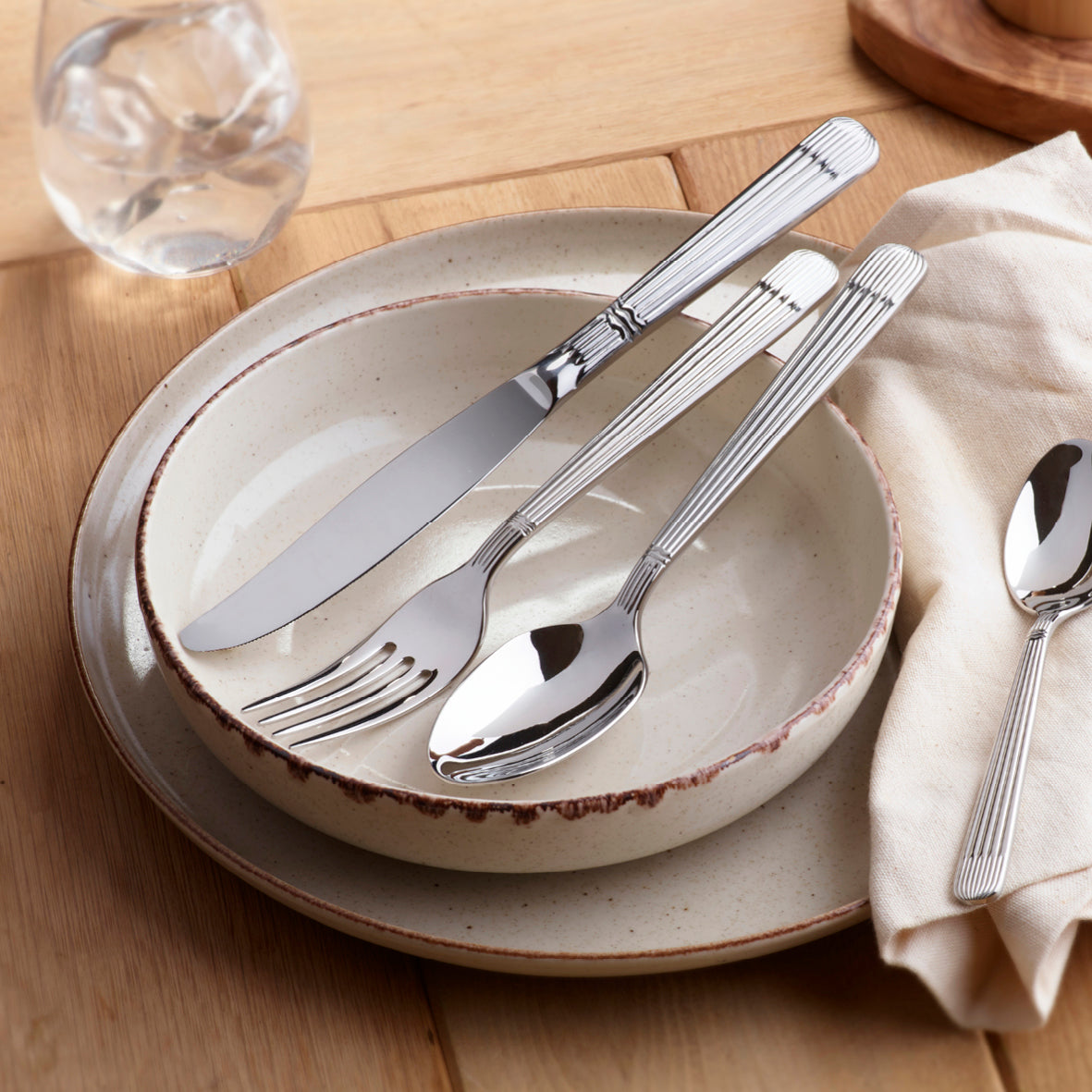 Art Culinaire - Zestaw Sztućców - Noblesse 24 Elementy - Stal Nierdzewna 18/10 - Srebrny