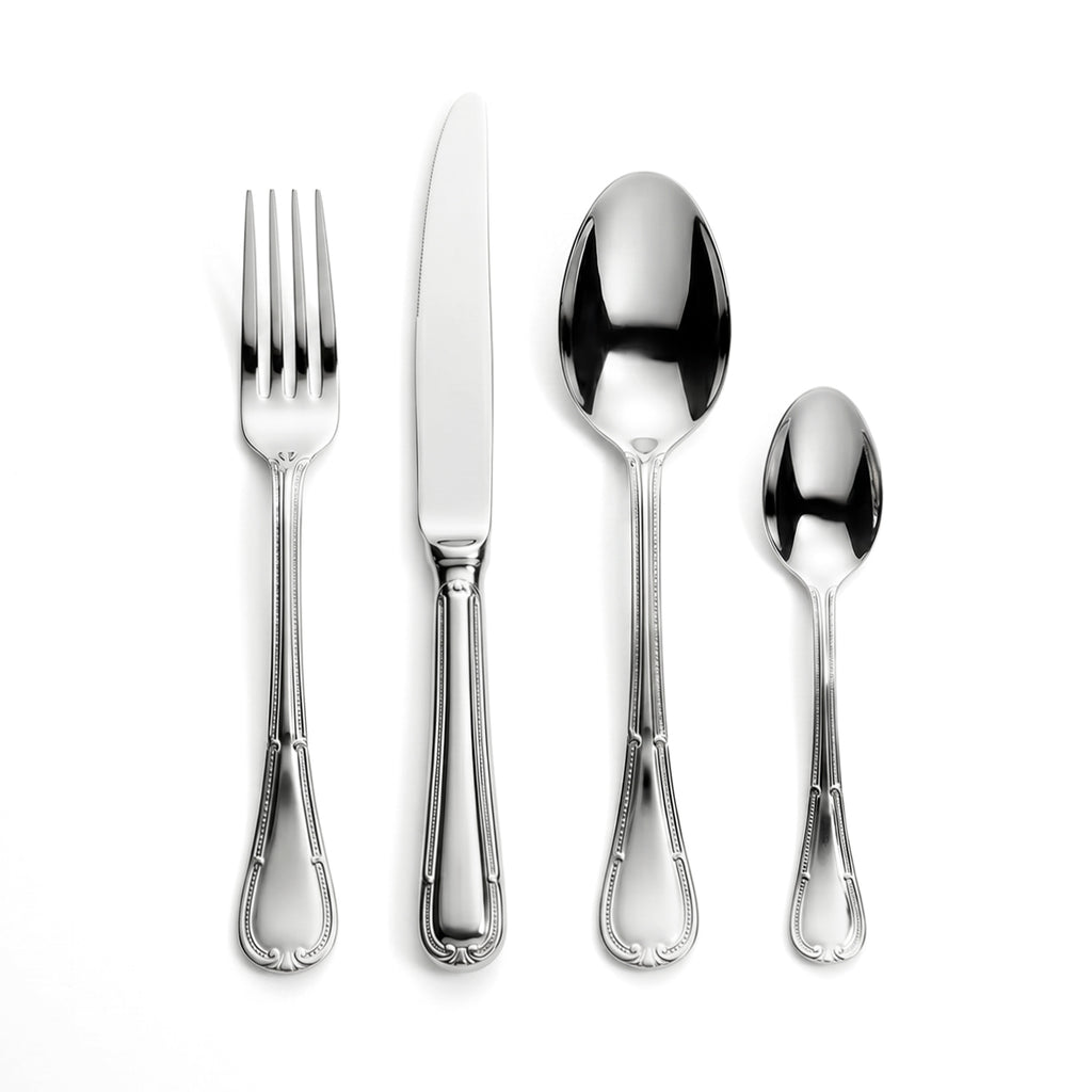 Art Culinaire - Zestaw sztućców w pudełku - Héritage 24 elementy - Stal nierdzewna 18/10 - Srebrny