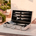 Art Culinaire - Set D'Ustensiles Pour Barbecue 6 Pièces - Grill - Acier Inoxydable 430 - Argent