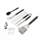 Art Culinaire - Set D'Ustensiles Pour Barbecue 12 Pièces - Grill - Acier Inoxydable - Argent