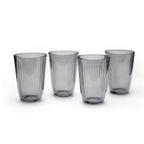 Set Of 4 Tall Tumblers - Dark Grey