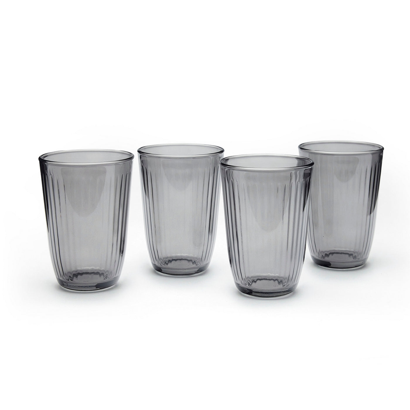 Set Of 4 Tall Tumblers - Dark Grey