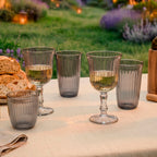 Set Of 4 Tall Tumblers - Dark Grey