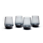 Juego de 4 tazas bajas - Gris oscuro