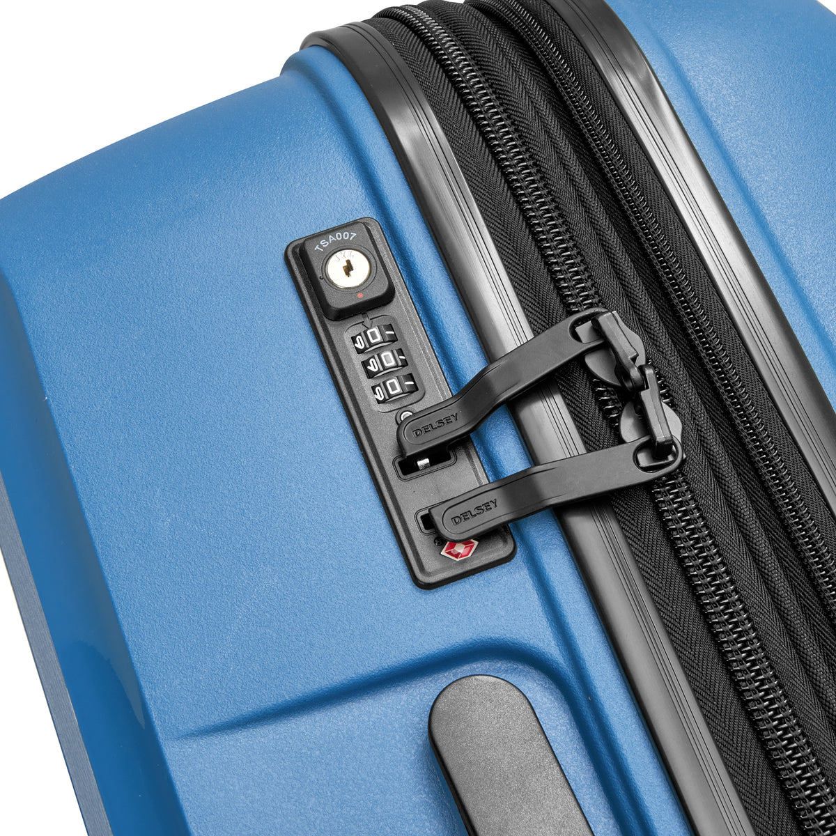 Valigia da cabina espandibile - Belmont Plus - S (55 cm) - Materiale riciclato - Blu