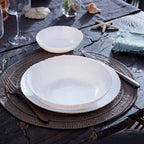Art Culinaire - Serwis obiadowy 18 elementów - Granite - Szkło opalowe - Biały