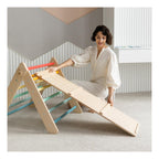 Pikler Triangle + Large Double-Sided Slide