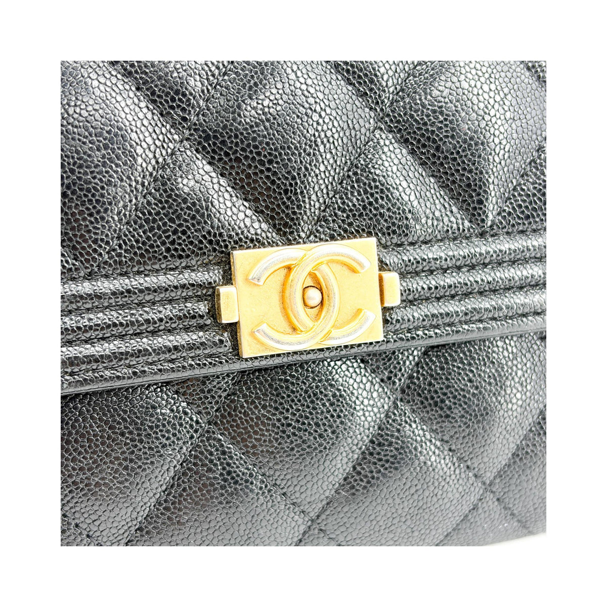 Chanel - Lång Boy Flap-plånbok i läder - Svart