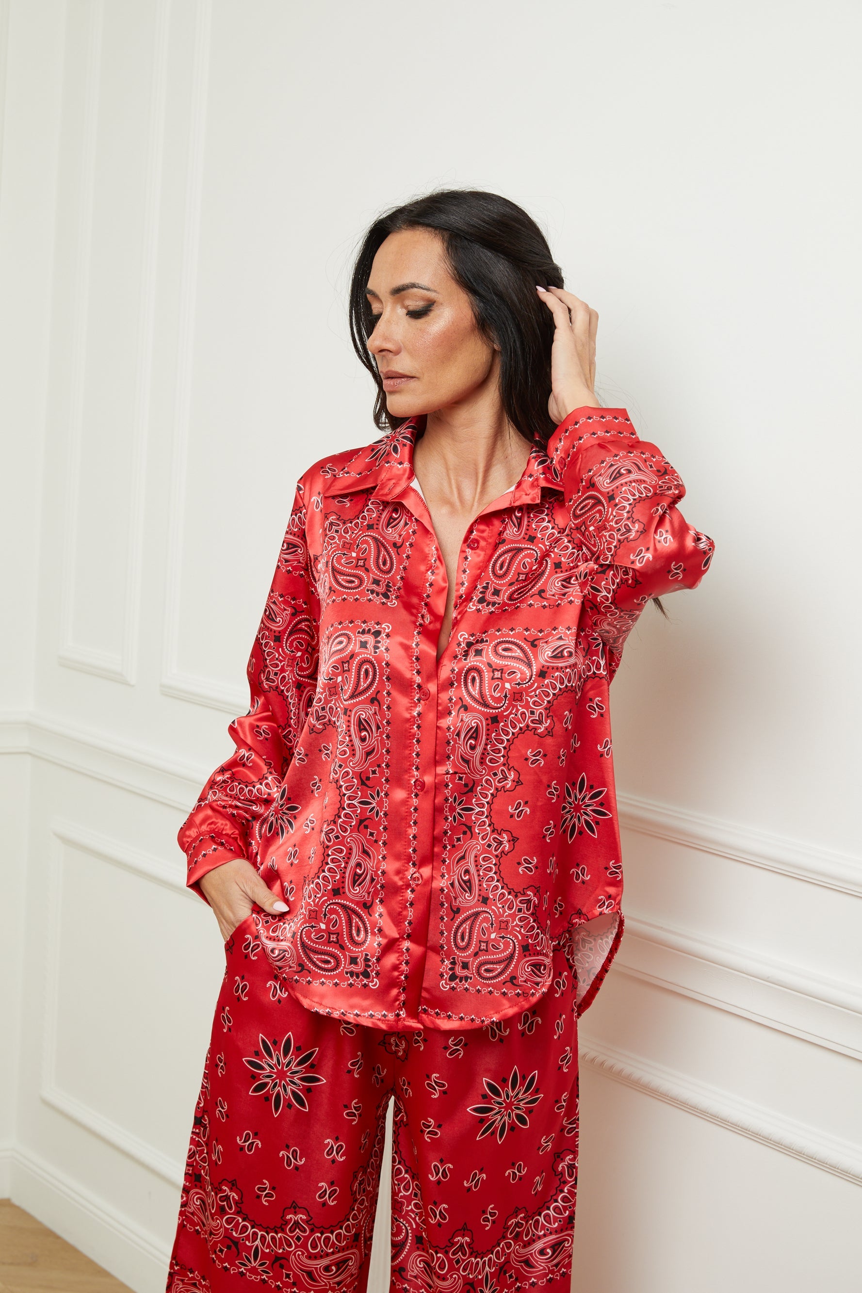 Camisa Bandana - Rojo