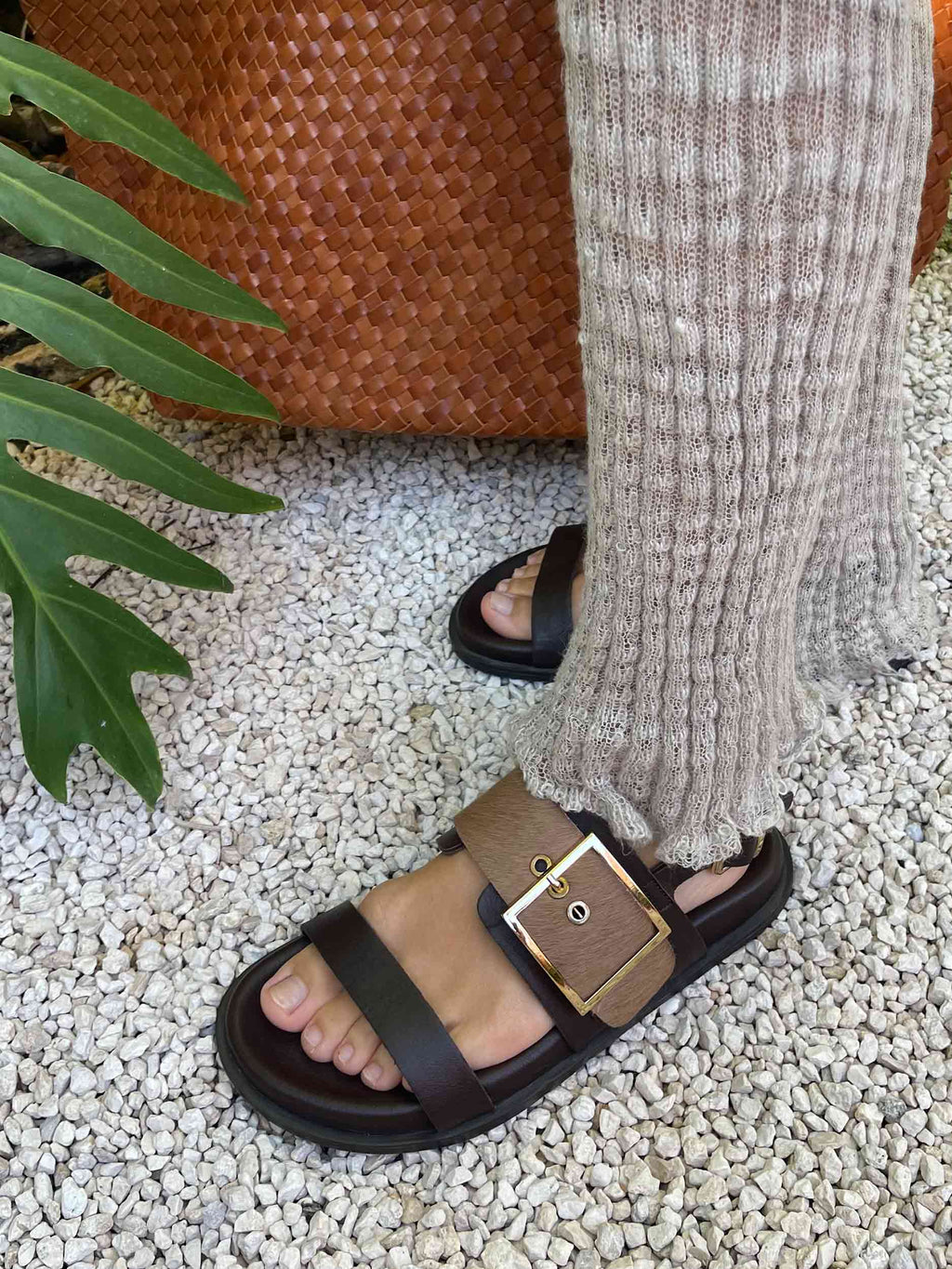 Sandalias Wild At Golden Hour - Marrón Oscuro