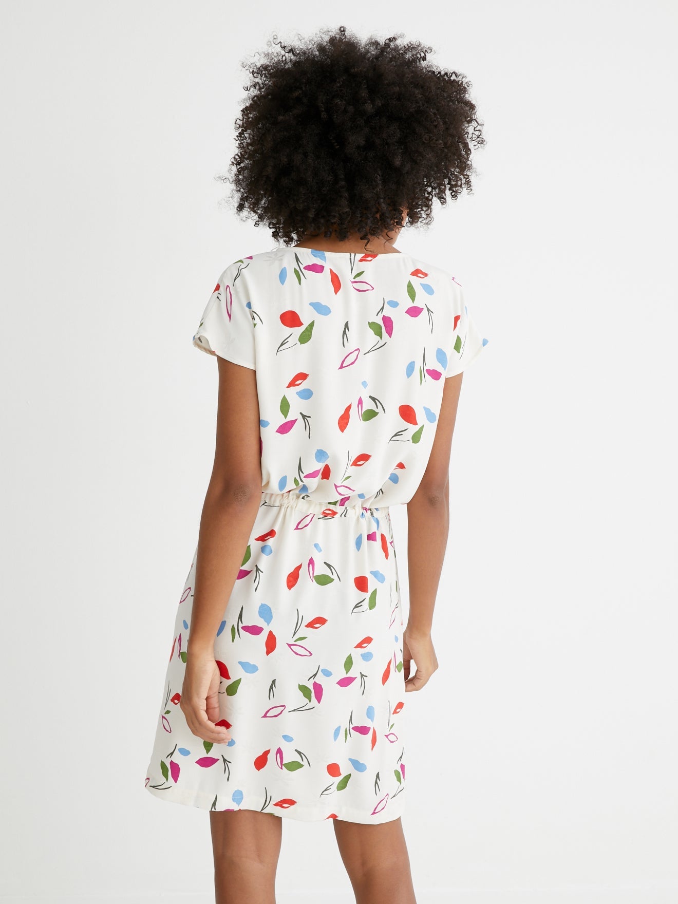 Robe Mathis - Blanc Moyen Imprime 3 - Femme