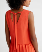 Robe Courte Noe - Orange Vif Uni - Femme