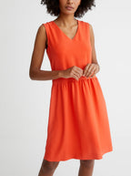 Robe Courte Noe - Orange Vif Uni - Femme