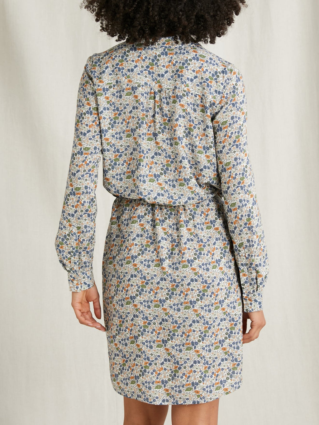 Vestido Lib Poppy - Estampado azul oscuro - Mujer