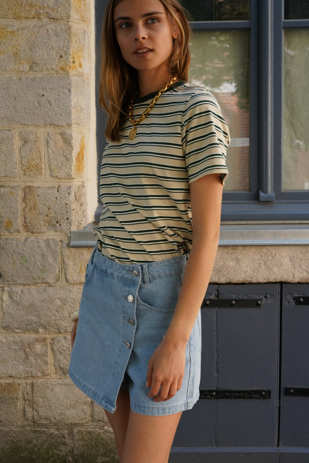 Sophie Light Denim Skort