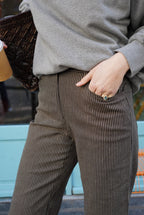 Pantalón Victor Rayas Marrón