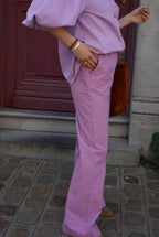 Pantalón Arthur Vichy Malva/Rosa