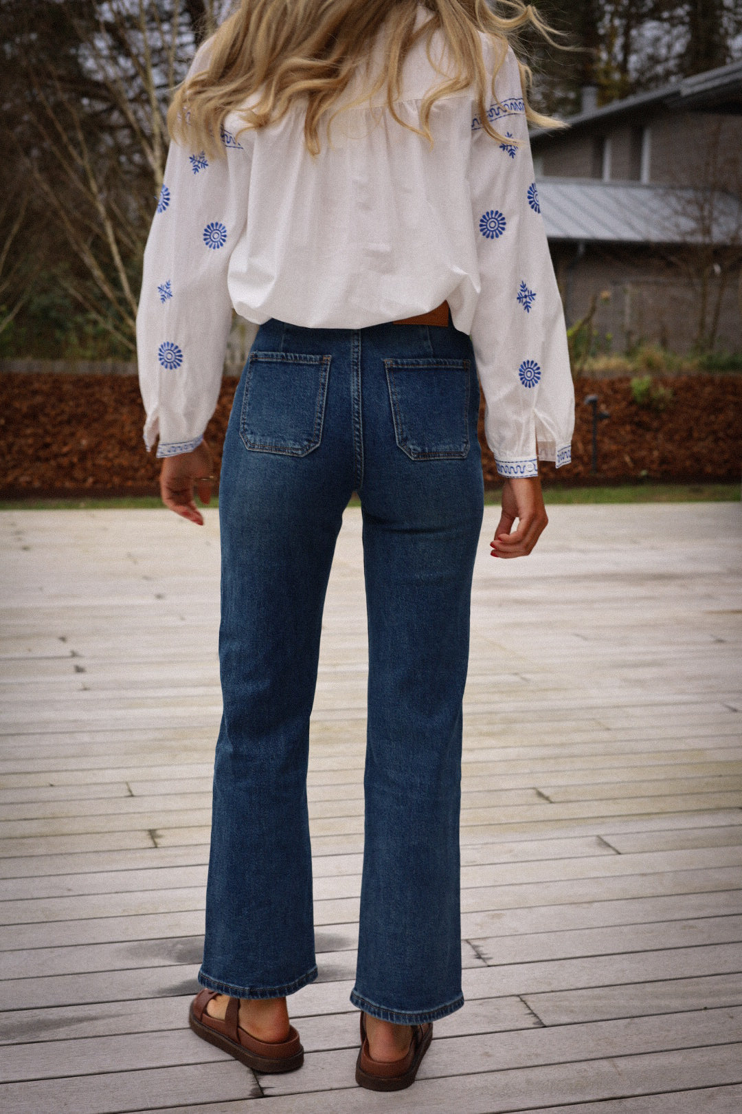 Nayma Straight-Leg Jeans - Blue