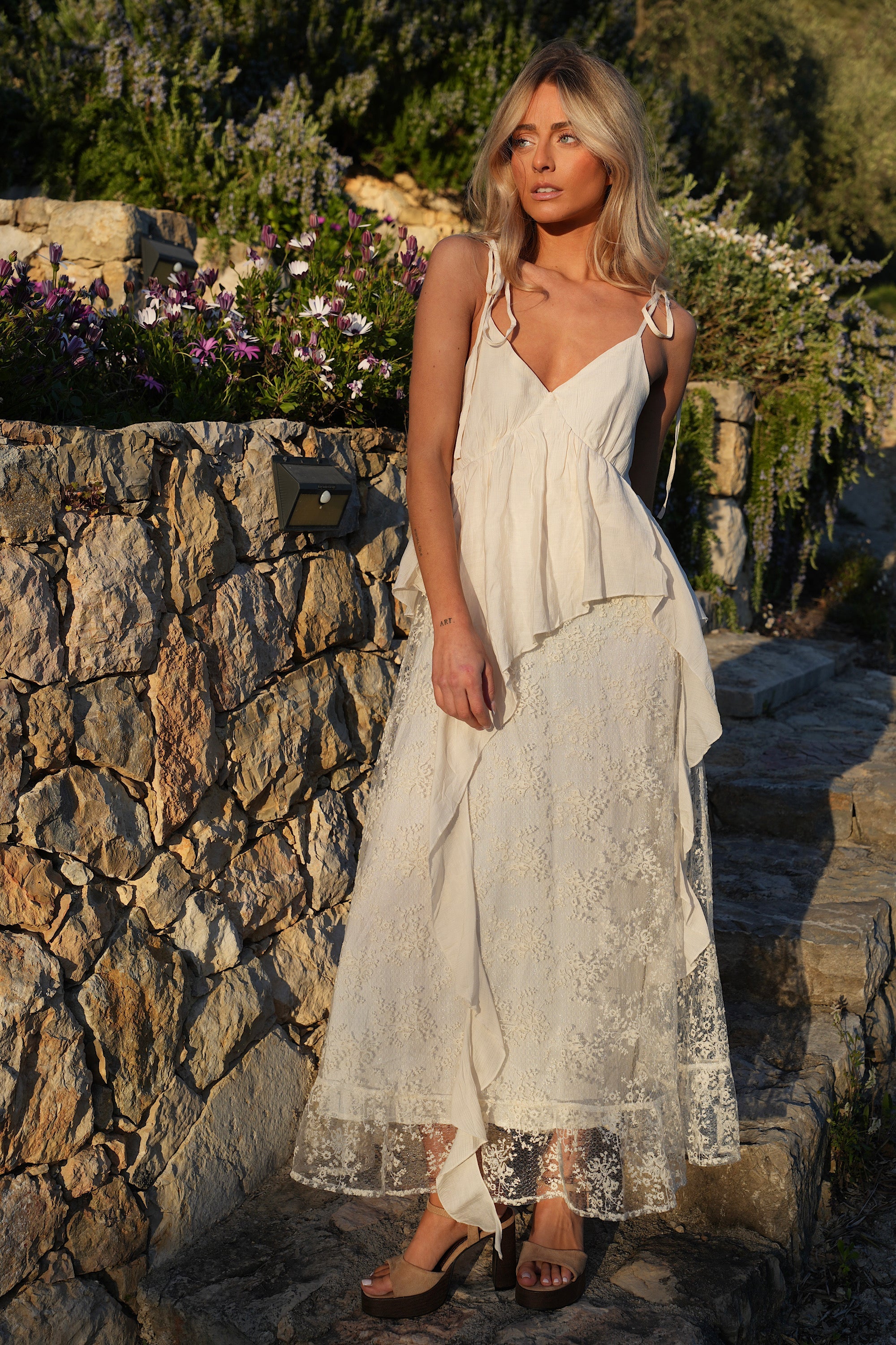 Robe Longue Rebecca - Crème