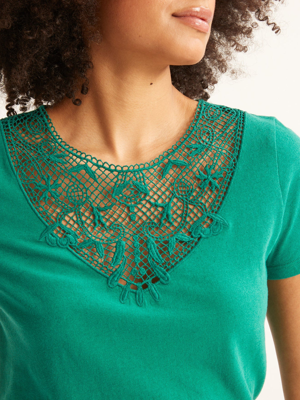 T-shirt Plastron Mac - Blanc Moyen Uni - Femme