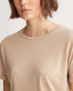 T-shirt Metal Dore - Beige Moyen Metallise - Femme