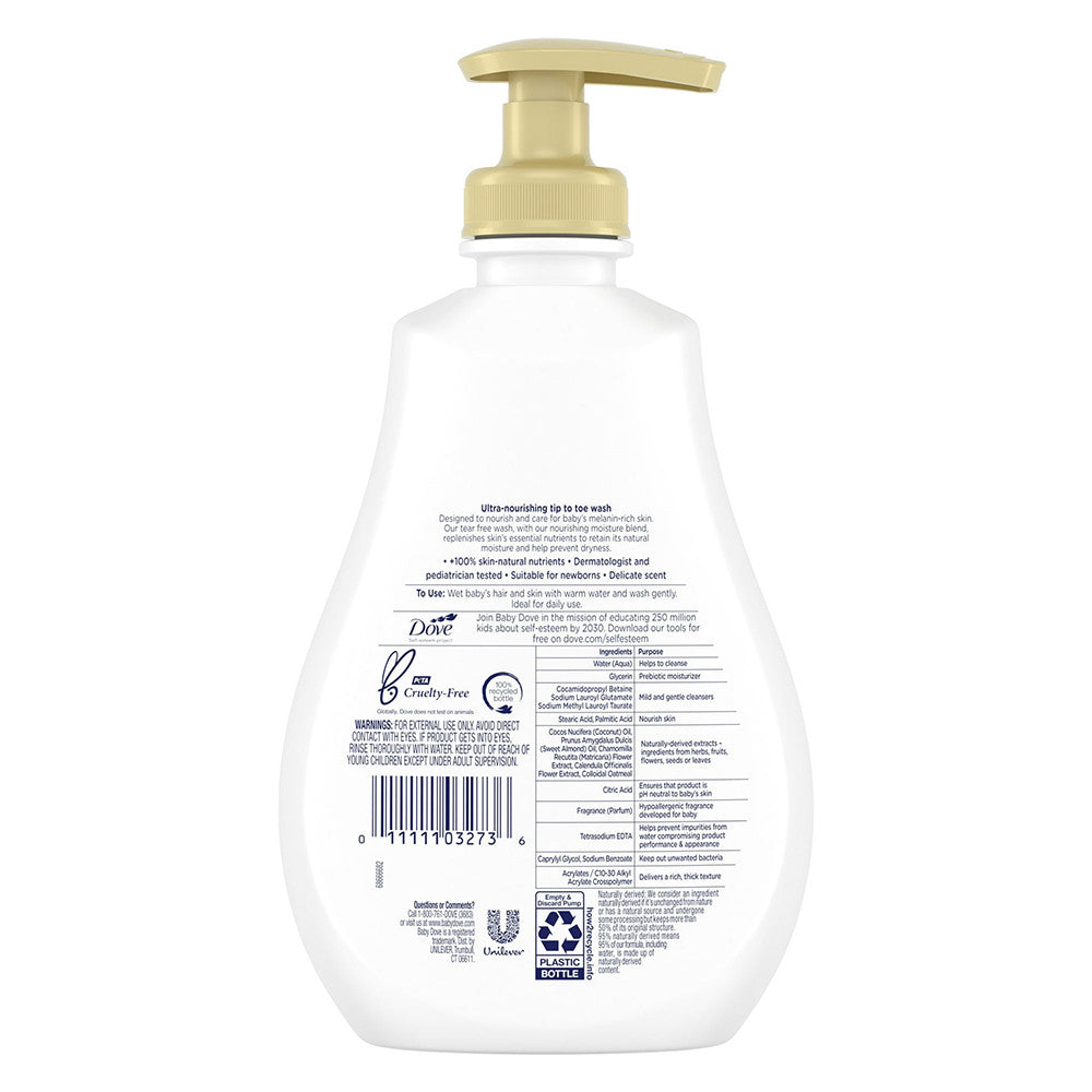 Baby Dove Sensitive Skin Care Hypoallergenic Wash, 13 Oz