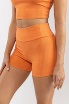 Rhythm - Short Elle Ribbed Bike - Citrus - Femme