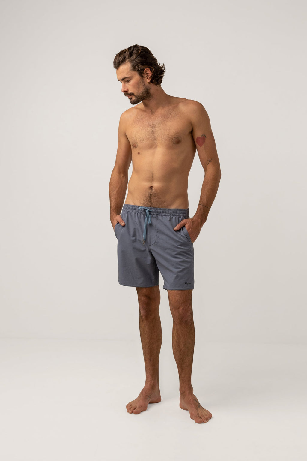 Textured Beach Jam - Slate - Homme