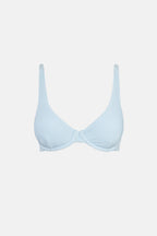 Rhythm - Top de bikini Isla Rib - Azul frío - Mujer