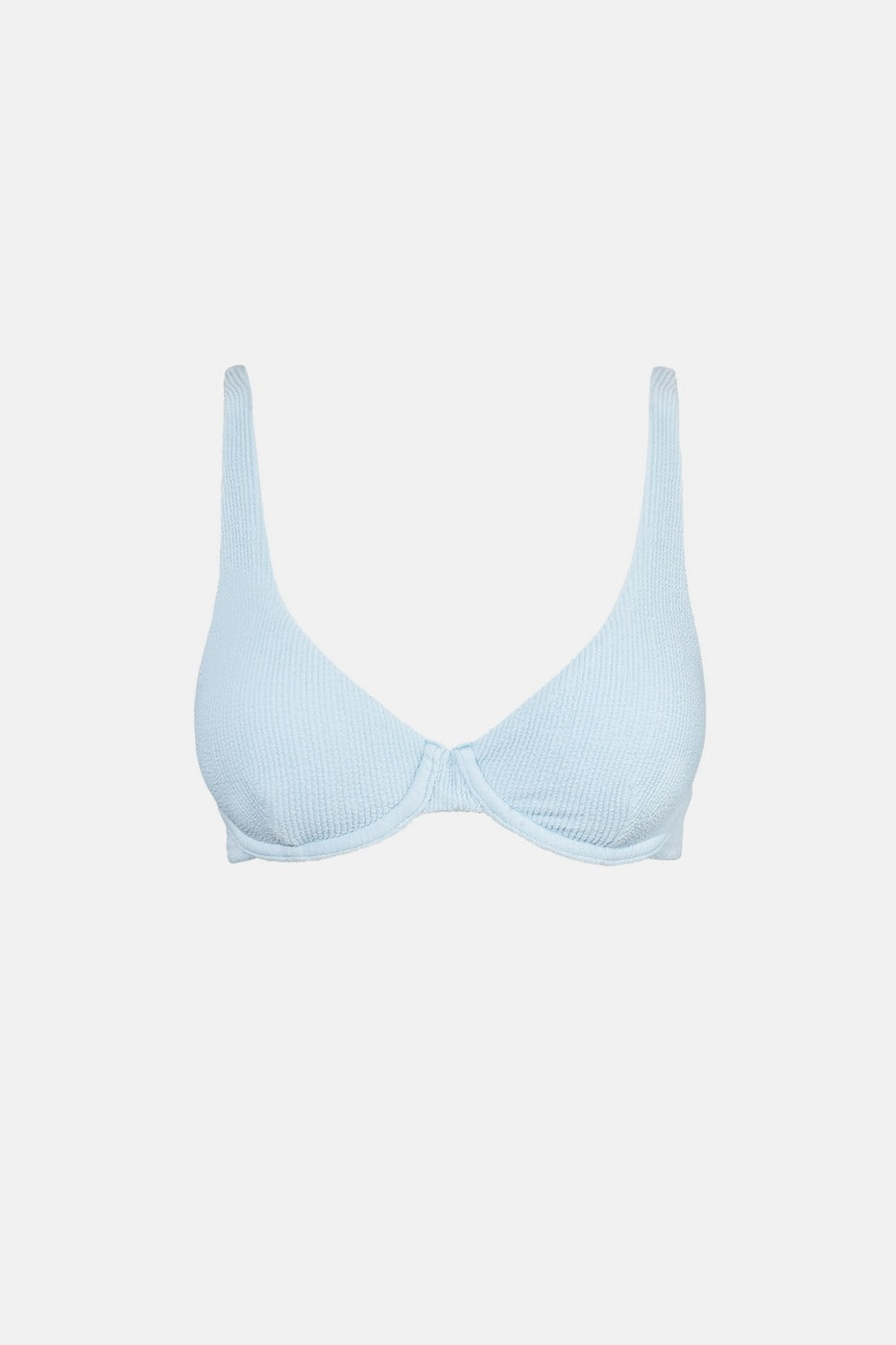 Rhythm - Top de bikini Isla Rib - Azul frío - Mujer