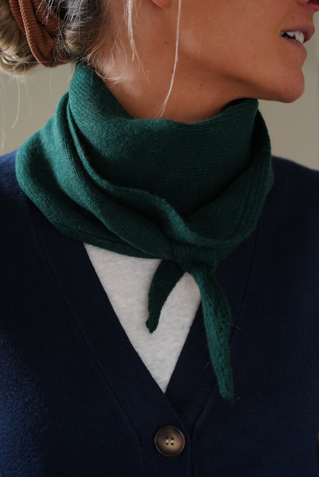 Foulard Max Maille Vert Foncé