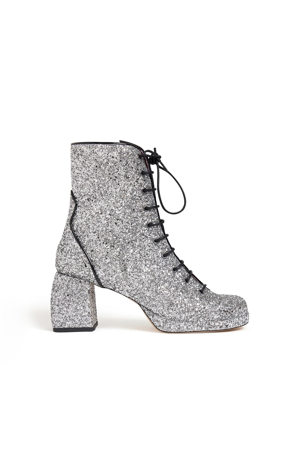 Starlette Ankle Boots - Glitter Silver